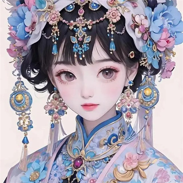 古韵俏佳人国风女子头像图片