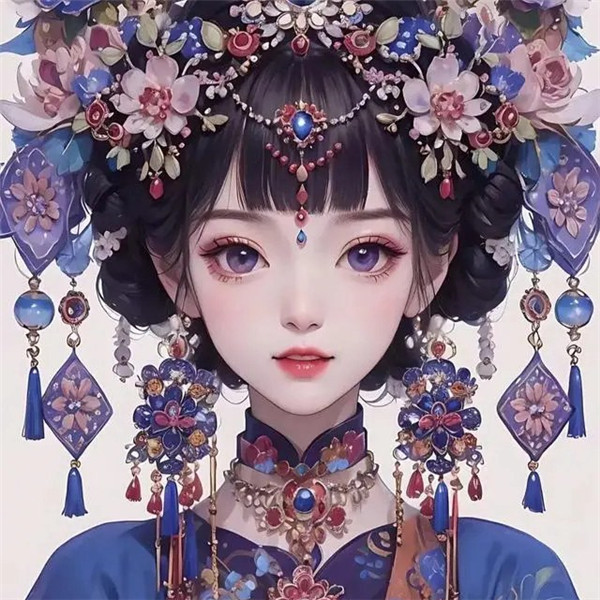 古韵俏佳人国风女子头像图片