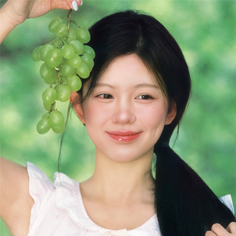 绿色头像好看女生