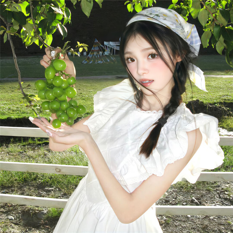 绿色头像好看女生