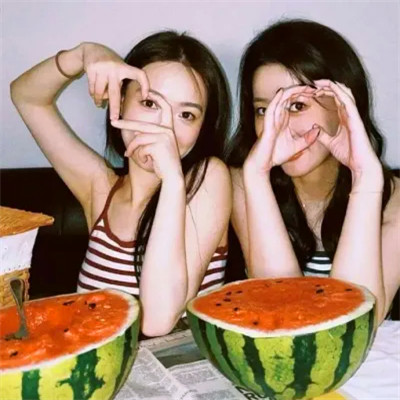 真人深情闺蜜头像