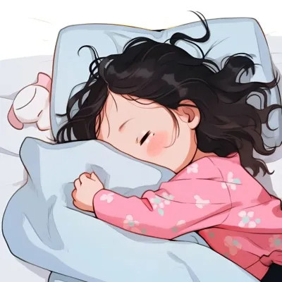 摆烂情侣头像可爱一男一女图片