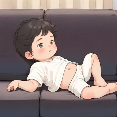 摆烂情侣头像可爱一男一女图片