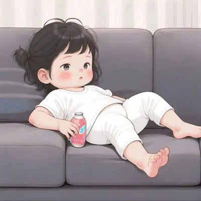 摆烂情侣头像可爱一男一女图片