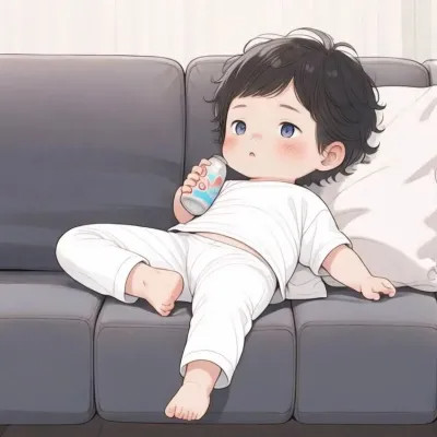 摆烂情侣头像可爱一男一女图片