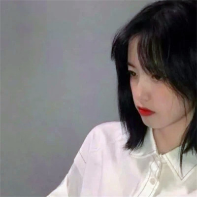 优雅美女侧脸头像