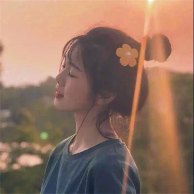 优雅美女侧脸头像