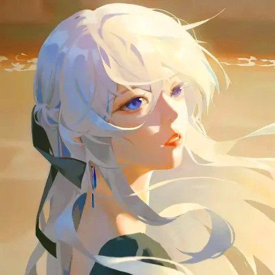 氛围感绝美小众女头动漫