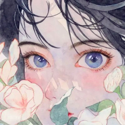 氛围感绝美小众女头动漫