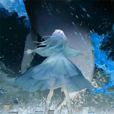 氛围感绝美小众女头动漫