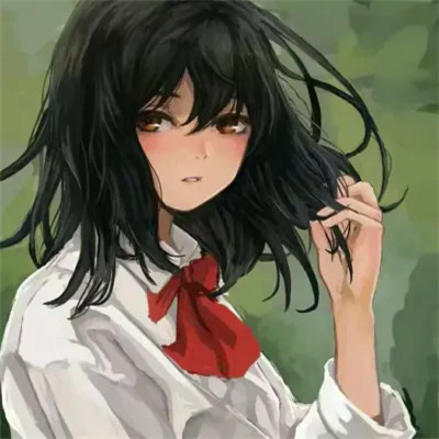 氛围感绝美小众女头动漫
