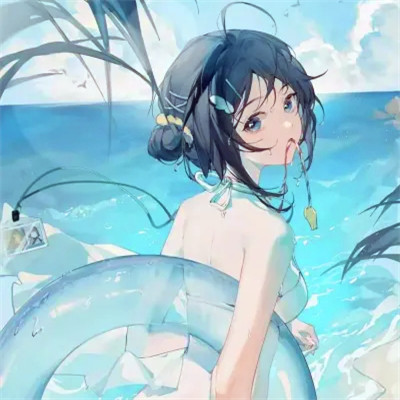 氛围感绝美小众女头动漫