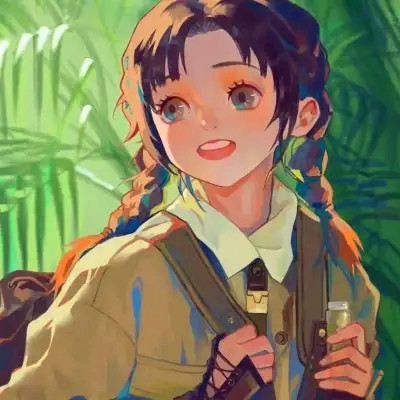 氛围感绝美小众女头动漫