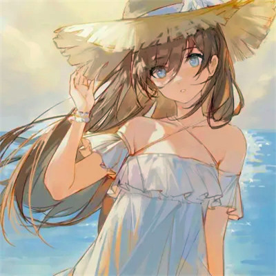 氛围感绝美小众女头动漫