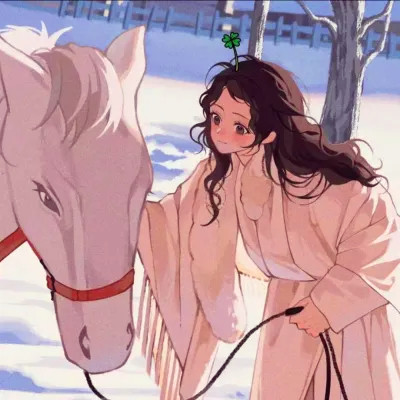 温柔淑女氛围感动漫女头