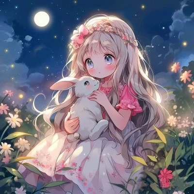 唯美治愈系动漫女头像