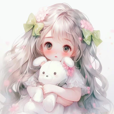 唯美治愈系动漫女头像