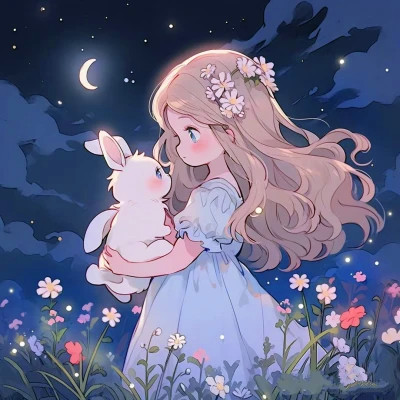 唯美治愈系动漫女头像