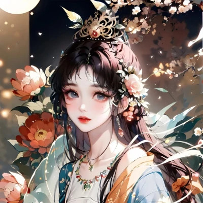 al绘画美少女头像