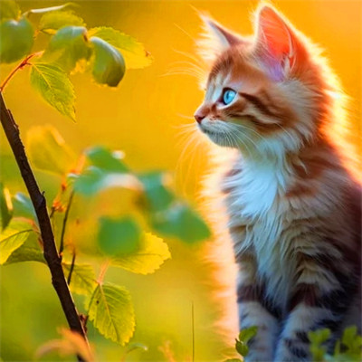 小猫咪呆萌图片头像