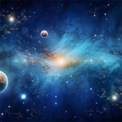 未来感十足的梦幻星空风景头像