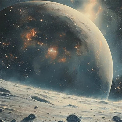 未来感十足的梦幻星空风景头像