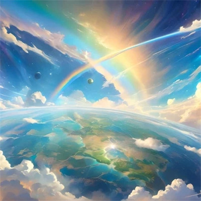 未来感十足的梦幻星空风景头像