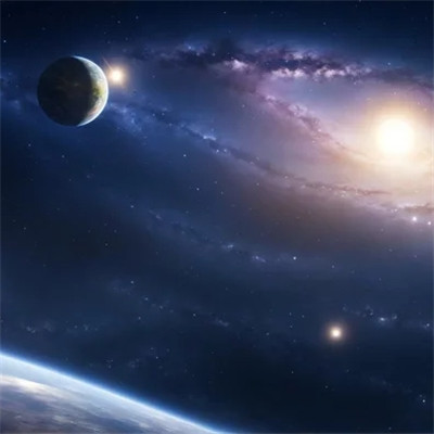 未来感十足的梦幻星空风景头像