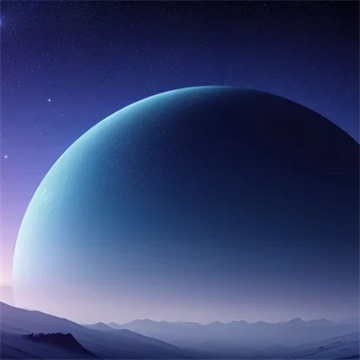 未来感十足的梦幻星空风景头像
