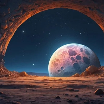 未来感十足的梦幻星空风景头像