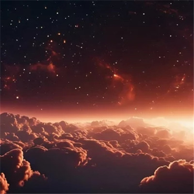 未来感十足的梦幻星空风景头像