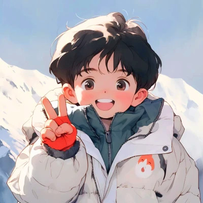 不明显情侣头像一人一半