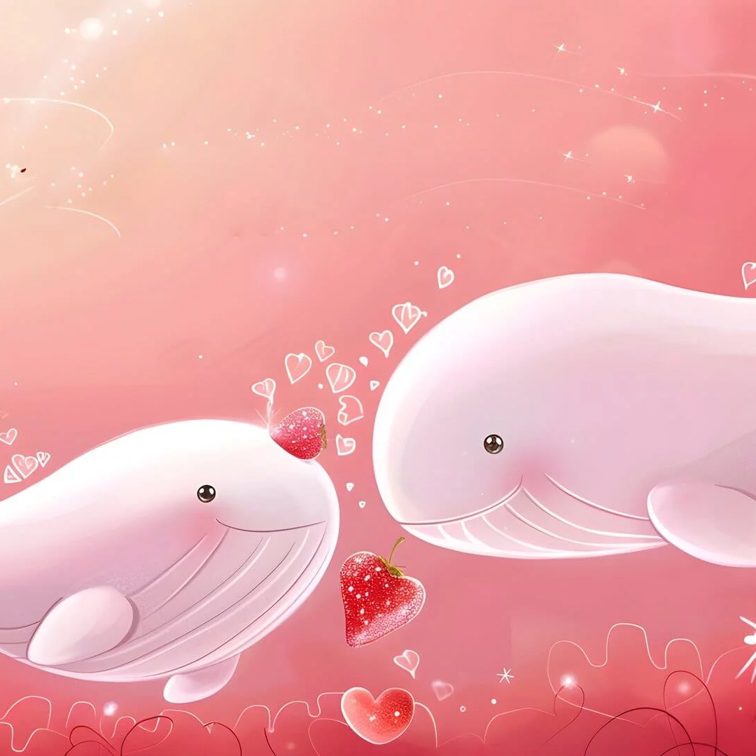 唯美浪漫海豚壁纸图片 第1张